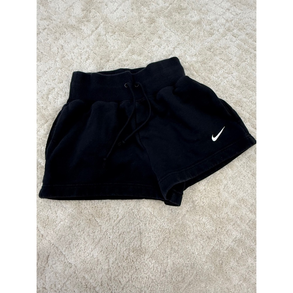 Nike Sportswear Phoenix Fleece High Waisted Shorts Black DQ5717-010 Womens XS